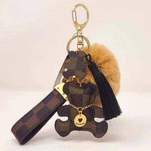 GreenSnooker Creative Bear & Tassel Keychain, Bag Pendant